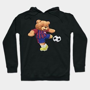 CUTE BEAR PLAY SOCCER Hoodie